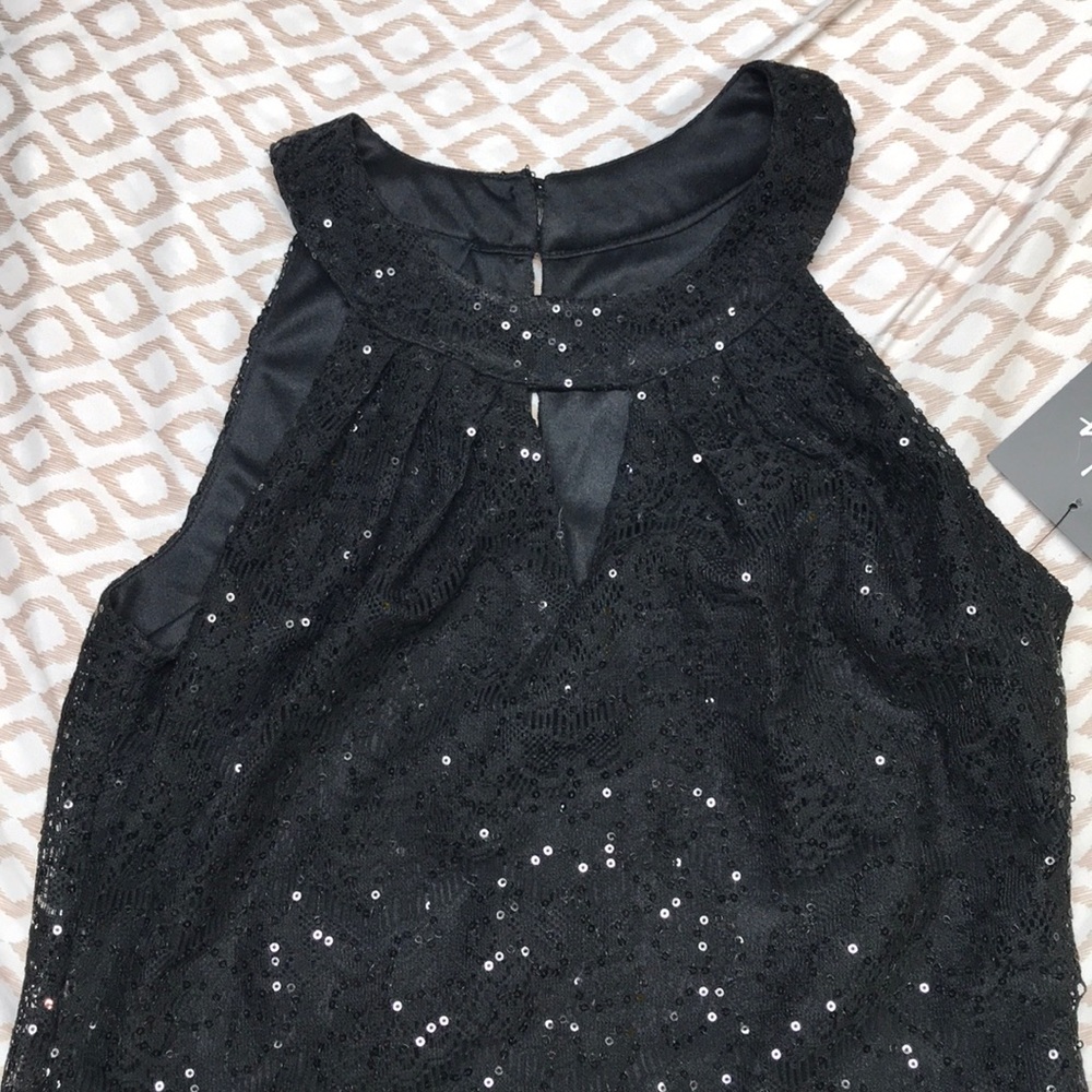 cute black sparkle bodycon dress